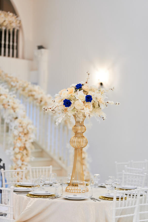 tafeldecoratie blauw